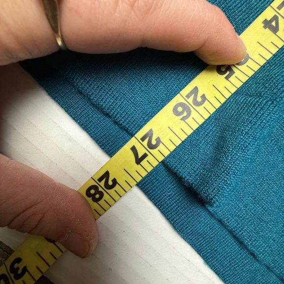 J.Jill Cardigan‎ Sweater Womens Small Blue Long Sleeve Wool Blend Button Up - Picture 9 of 10